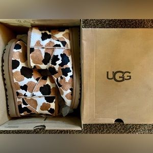 Women’s size 5. Cow Print Ugg boots. New in box.